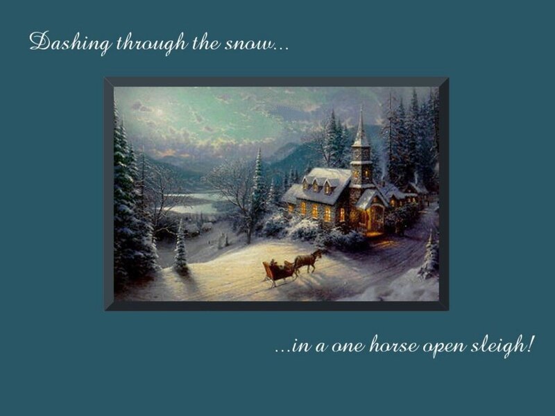Horse-drawn Sleigh — Blue, Peaceful