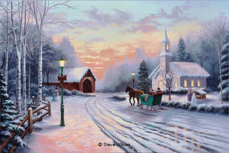 Horse-drawn Sleigh in Snow — White, Serene, Winter