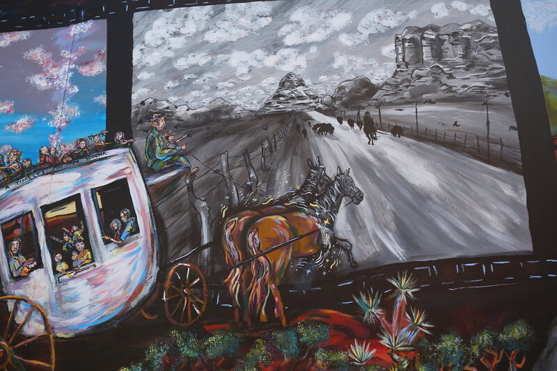 Horse-drawn Stagecoach — White