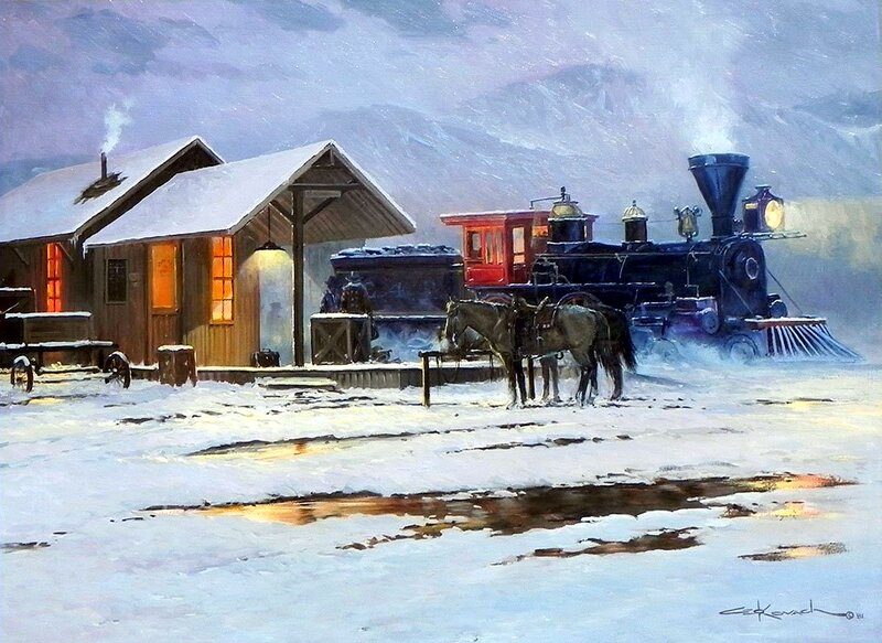 Horse-drawn Train Station