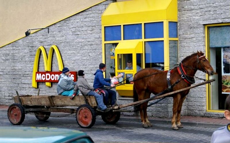 Horse-drawn Wagon — Yellow
