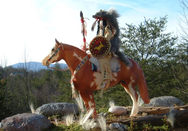 Horse Figurine with Rider