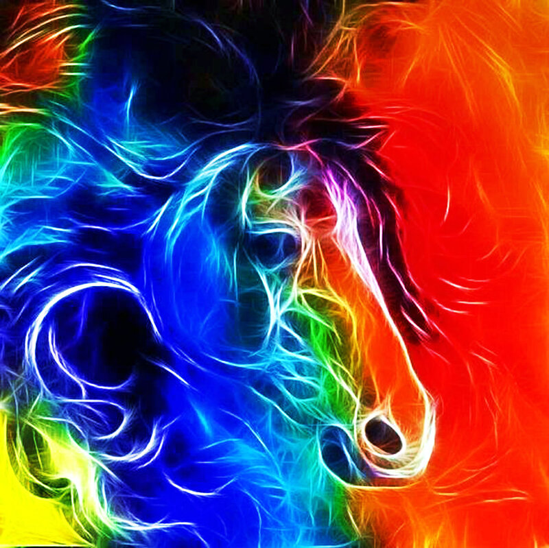 Horse Head — Blue