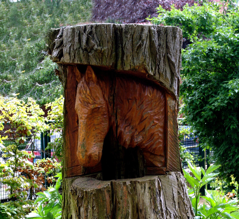 Horse Head Carving