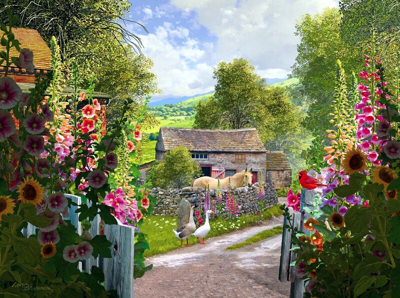 Horse in Garden