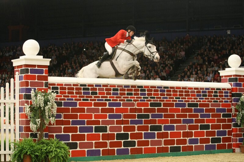 Horse Jumping Hurdle — Red