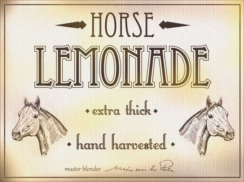 Horse Lemonade Sign