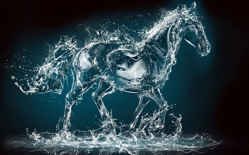 Horse Made of Water — Blue, Dramatic