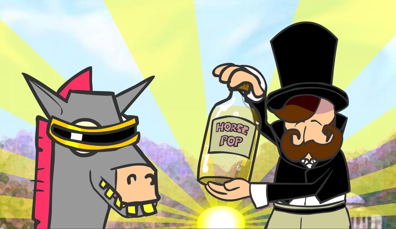 Horse Pop bottle reveal