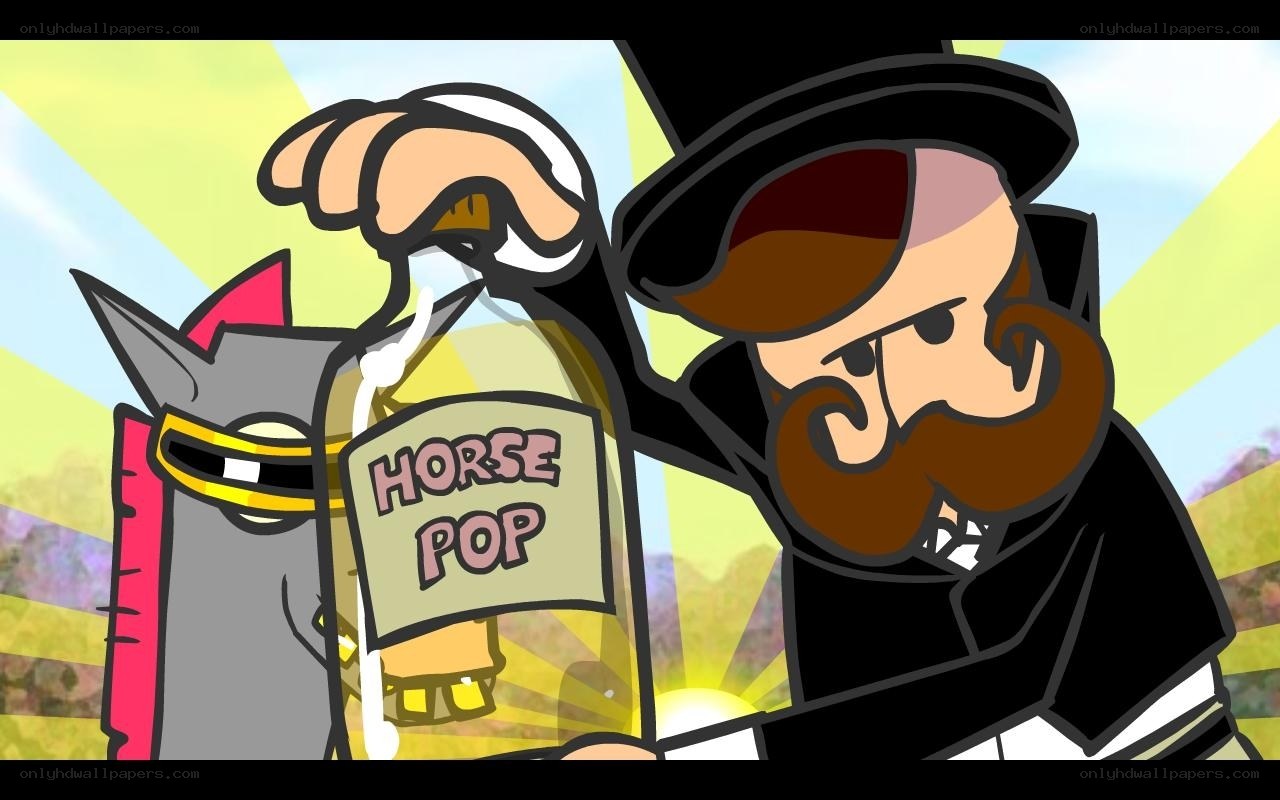 Horse Pop bottle scene