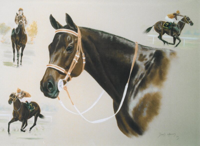 Horse racing artwork