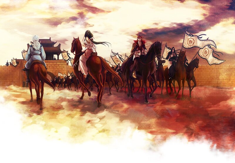 Horse Riders in Procession