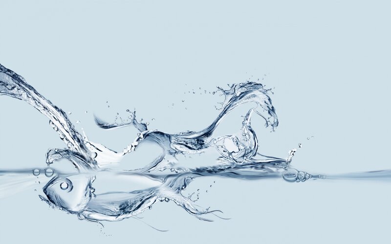 Horse-shaped Water Splash