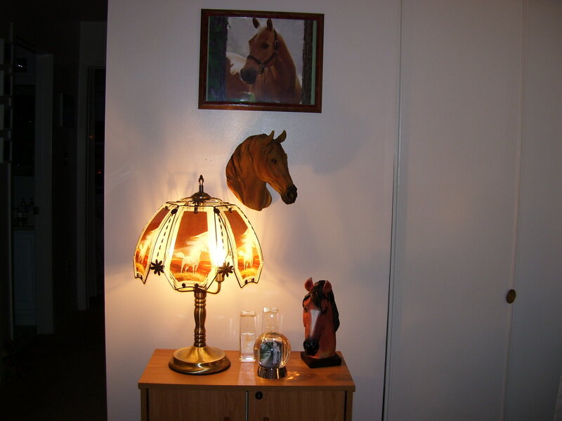 Horse-themed Lamp and Decor
