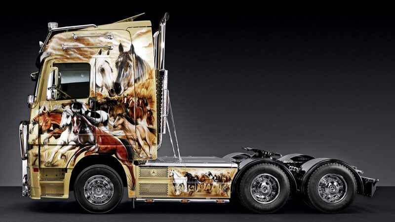 Horse-themed Truck