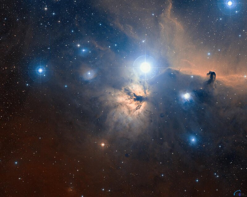Horsehead Nebula — Blue, Dramatic