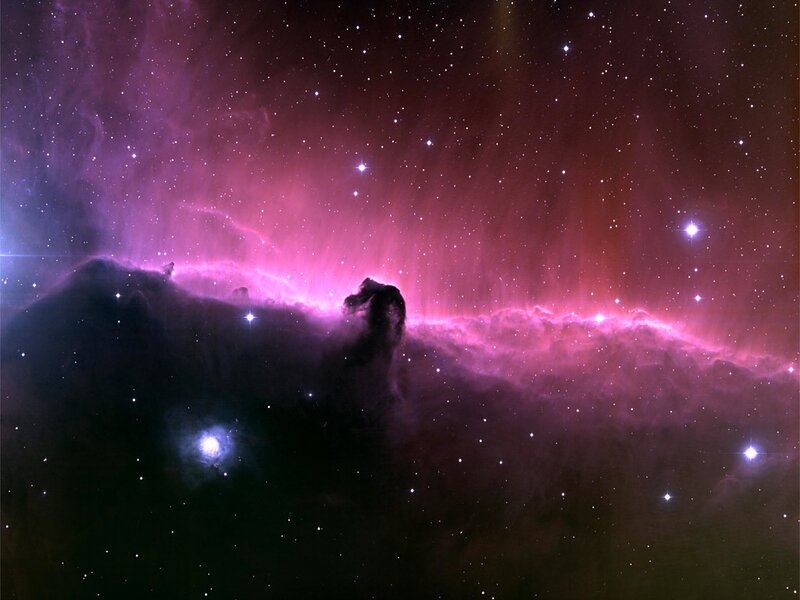 Horsehead Nebula — Purple, Dramatic, Night, Photograph, Stars, Cosmic Dust