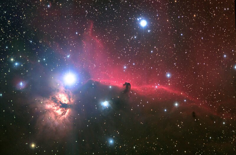 Horsehead Nebula — Red, Dramatic, Night, Photograph, Stars, Gas Cloud