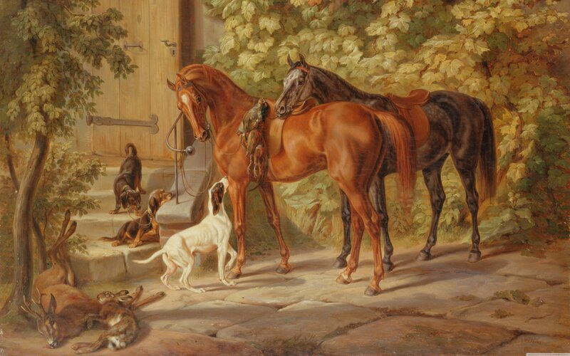 Horses and Dogs with Game