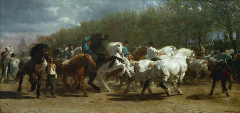 Horses at a Fair