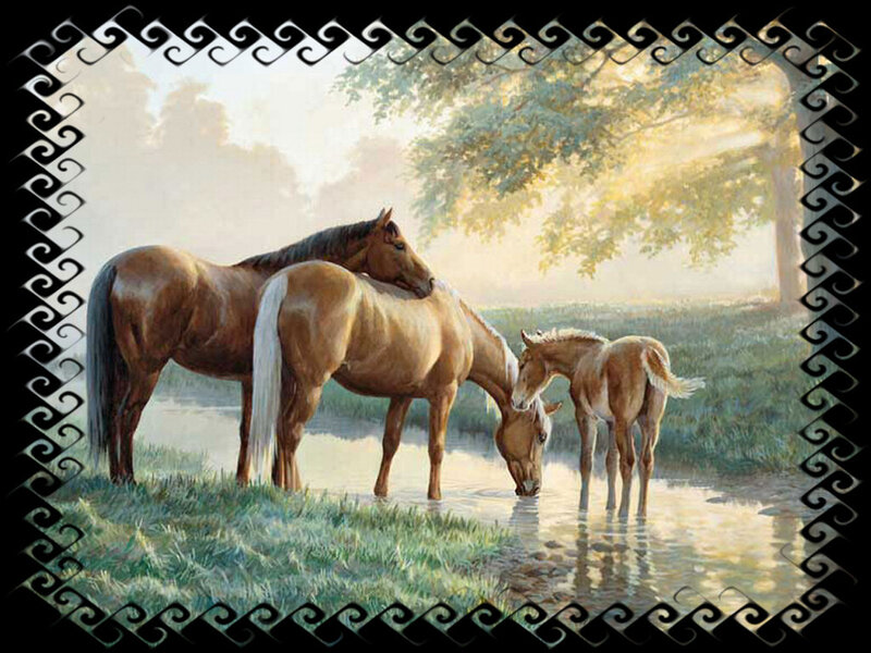 Horses at Water's Edge