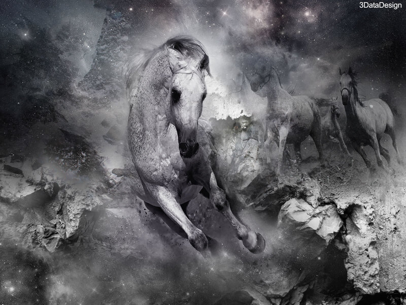 Horses in a cosmic landscape