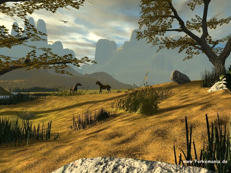 Horses in a Field — Brown, Serene, Afternoon