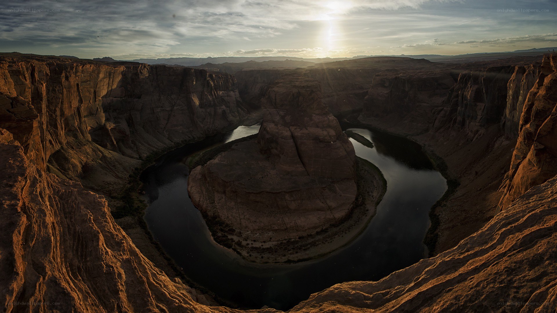 Horseshoe Bend at sunset