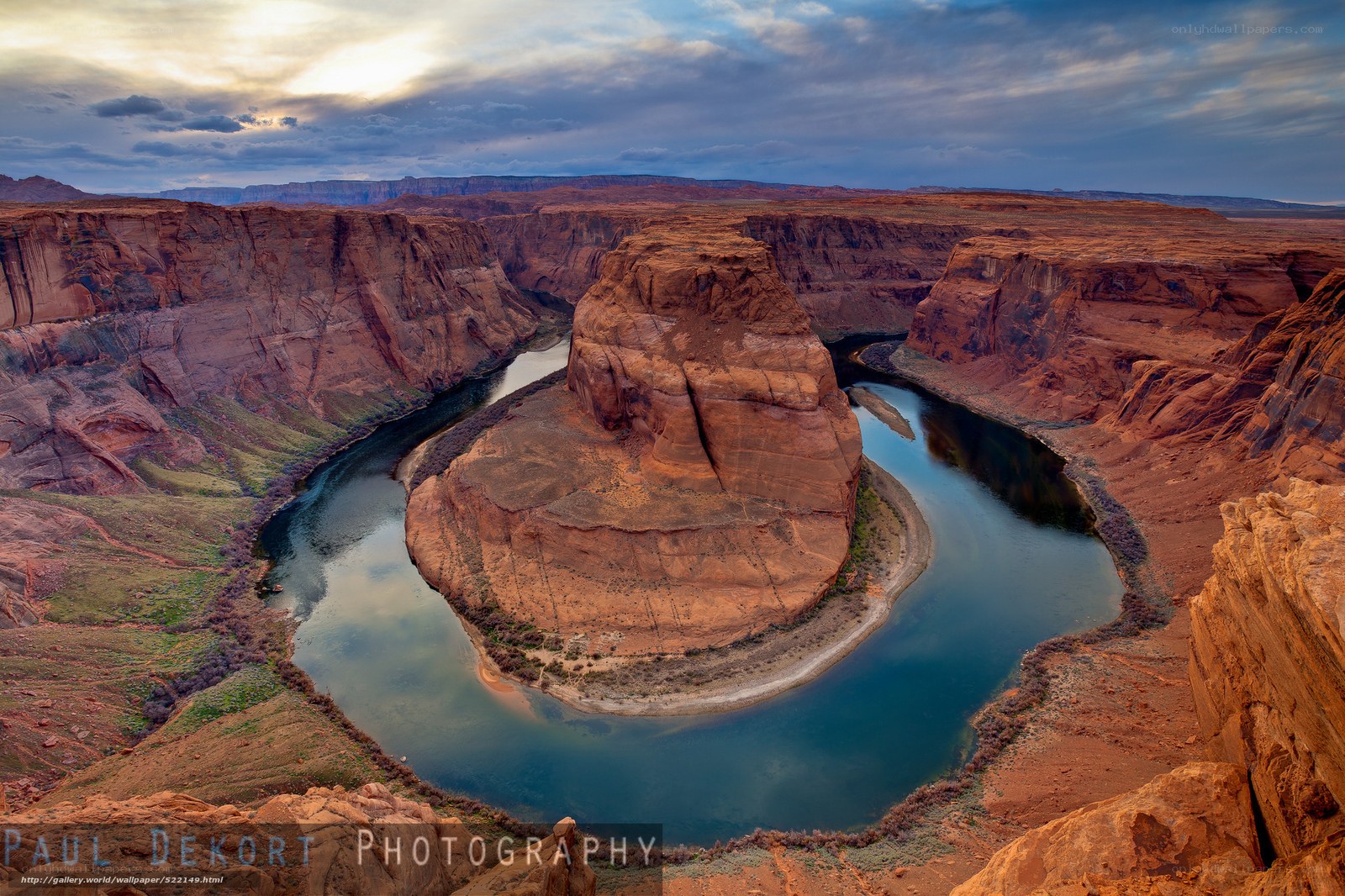 Horseshoe Bend at sunset
