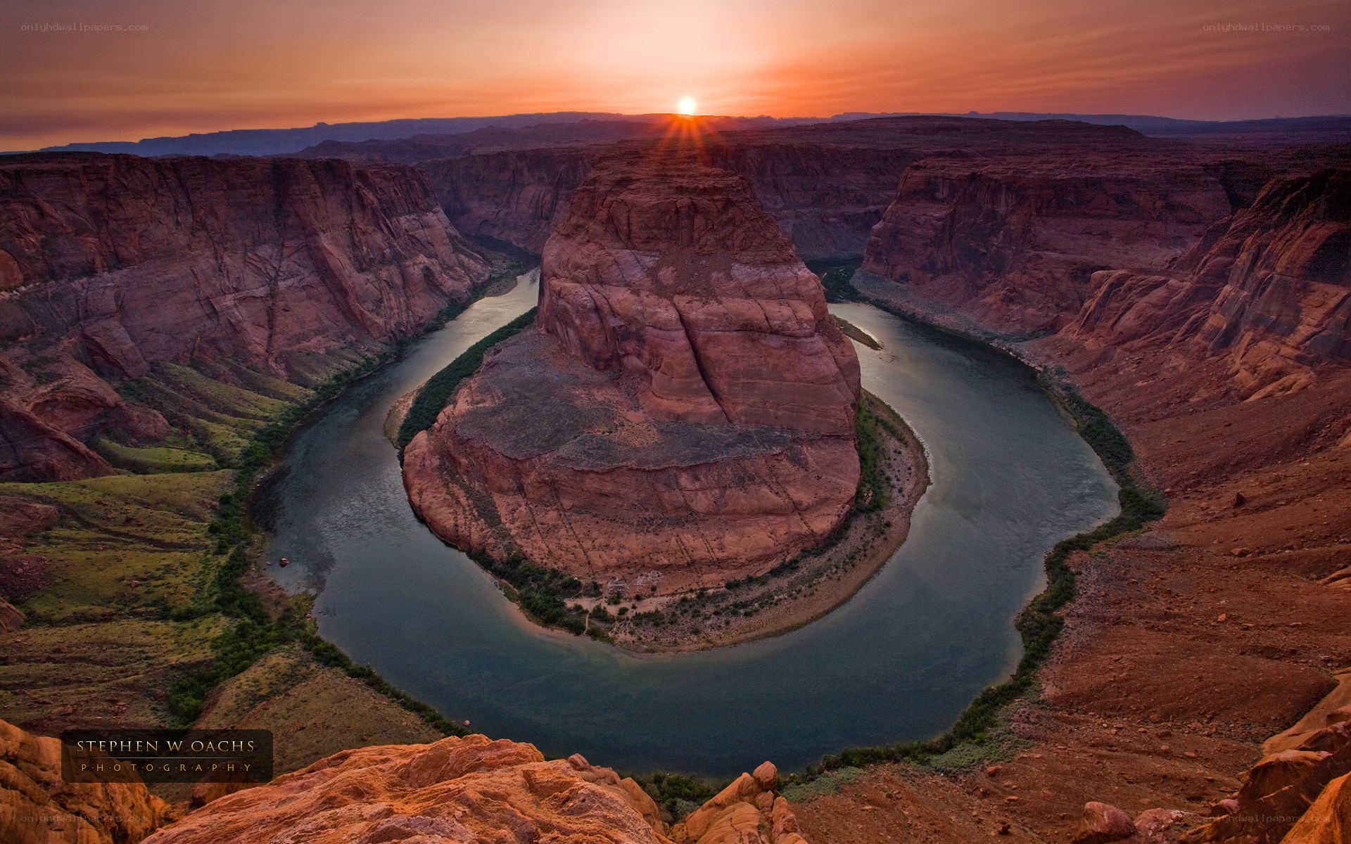Horseshoe Bend at sunset