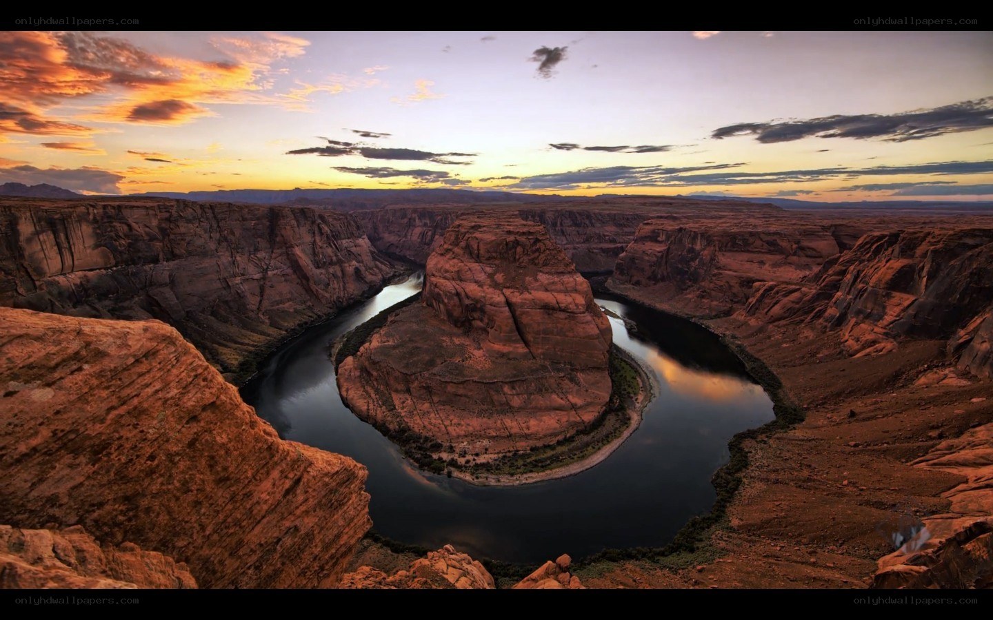 Horseshoe Bend at sunset