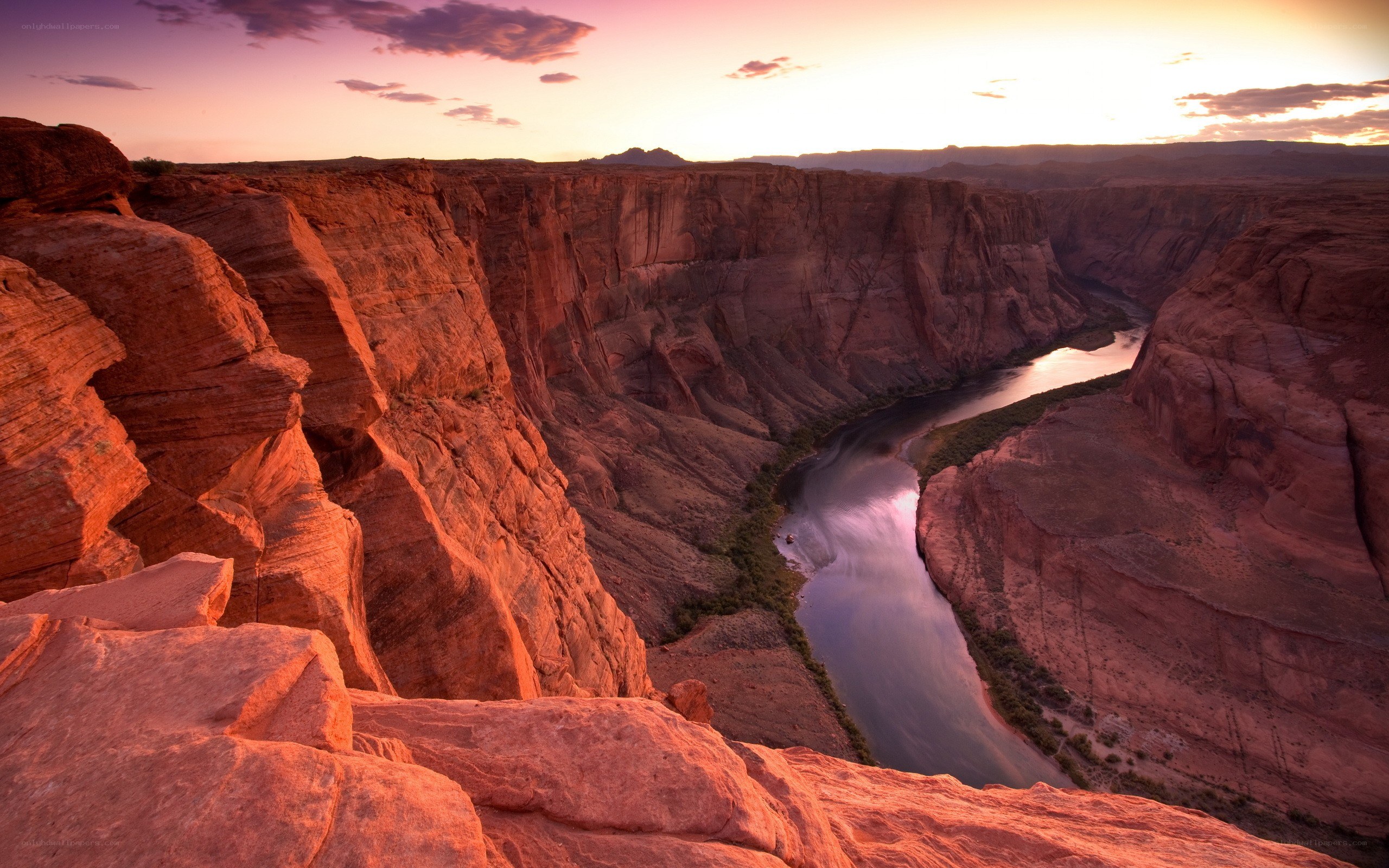 Horseshoe Bend at sunset