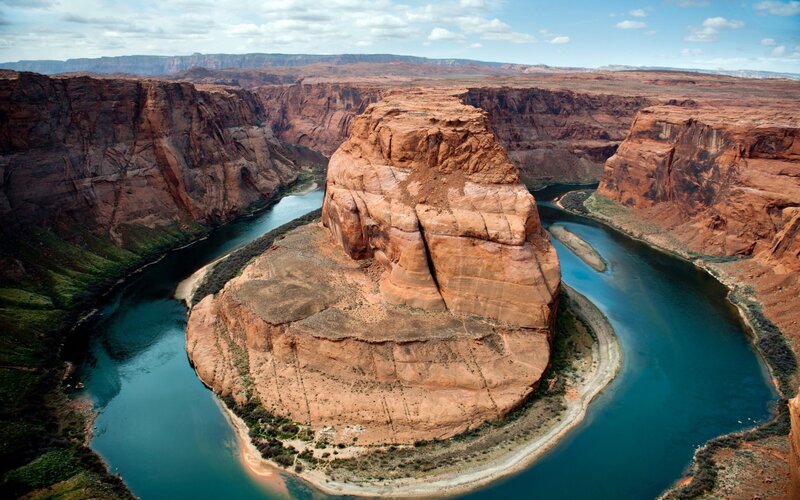 Horseshoe Bend Canyon — Blue, Dramatic, Afternoon