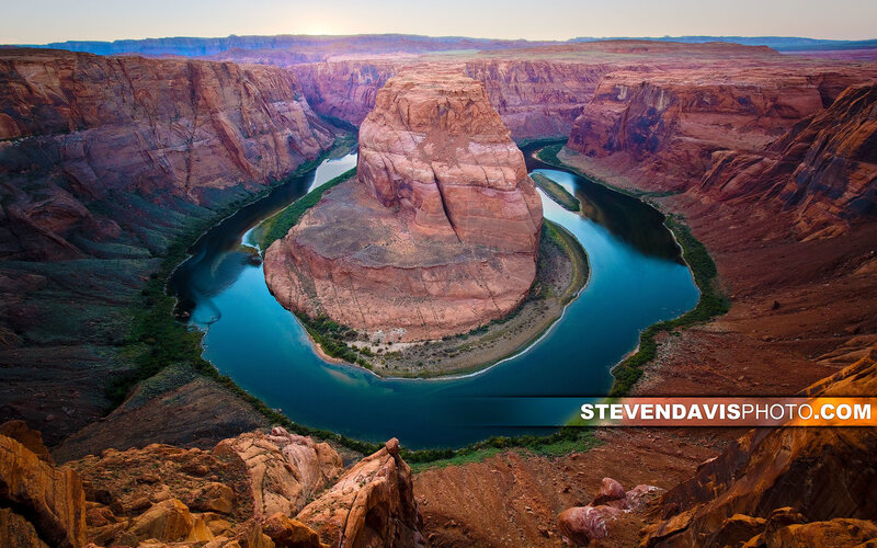 Horseshoe Bend Canyon — Blue