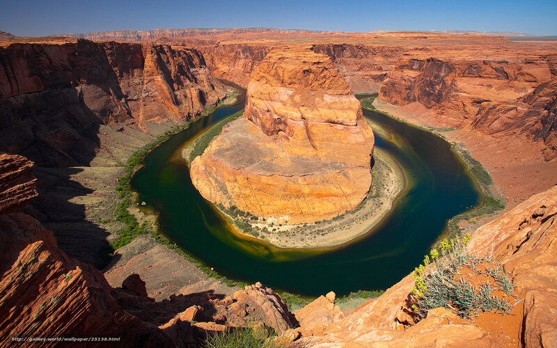 Horseshoe Bend Canyon — Red, Dramatic, Afternoon, Photograph