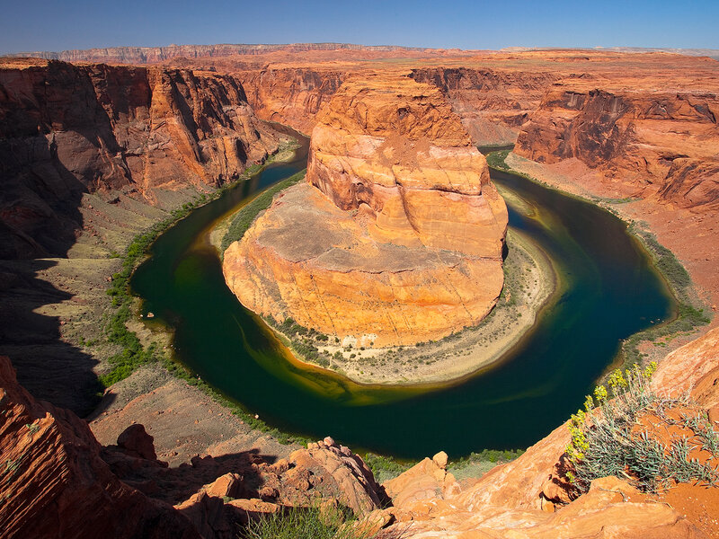 Horseshoe Bend Canyon — Red, Dramatic