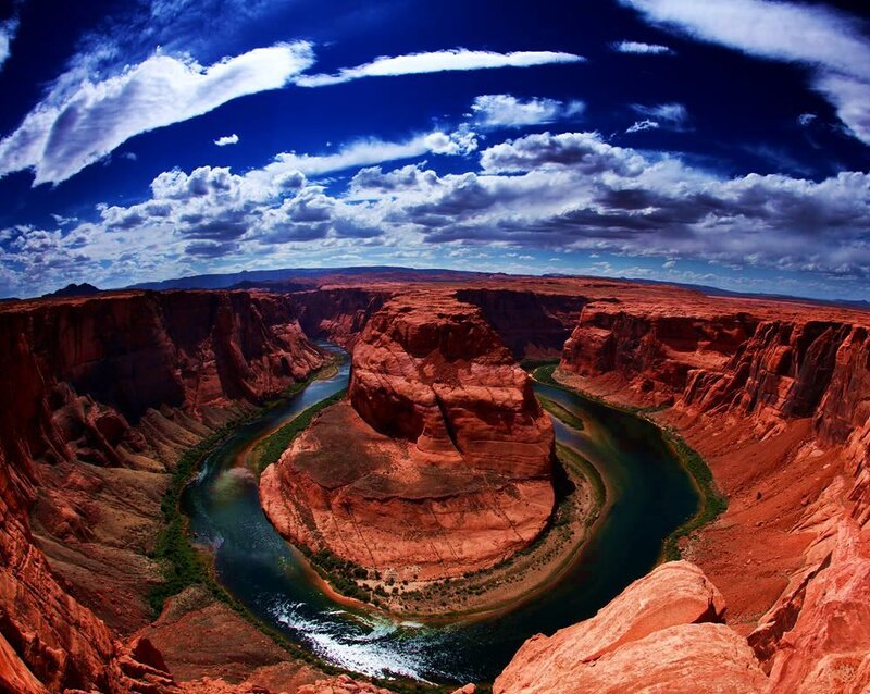 Horseshoe Bend Canyon — Red