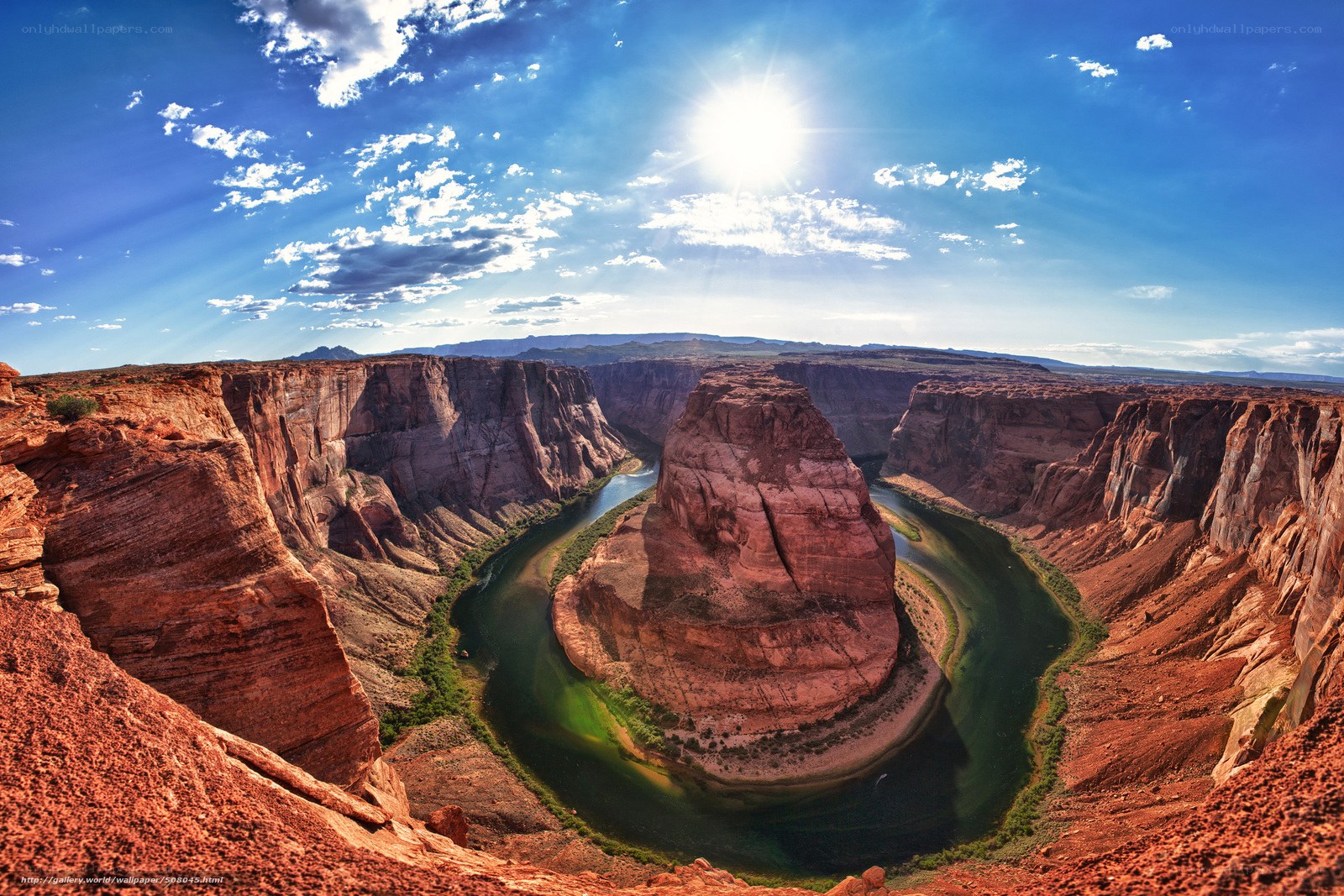 Horseshoe Bend canyon view