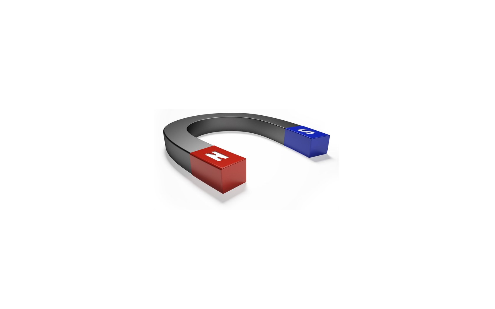horseshoe magnet with poles