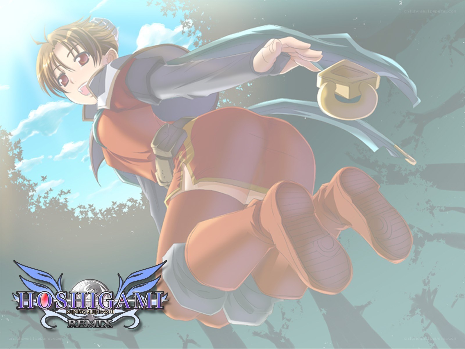 Hoshigami character in flight