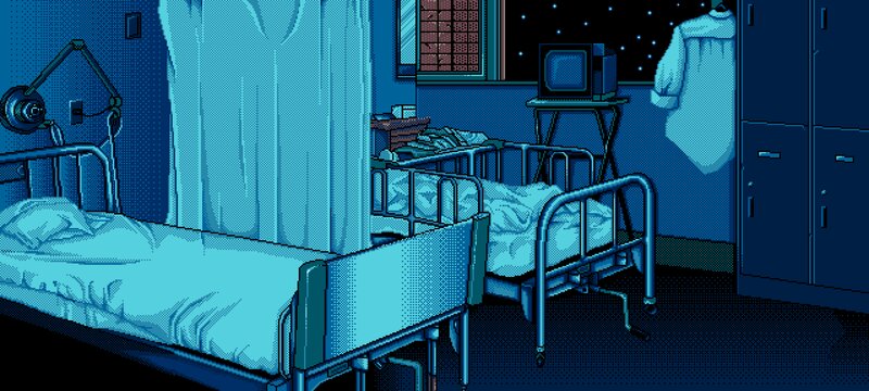 Hospital Room at Night