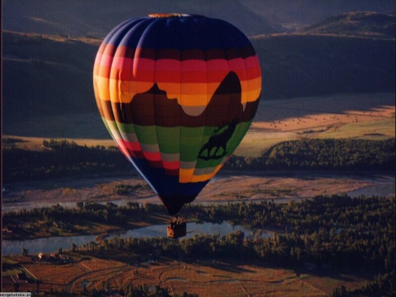 Hot Air Balloon — Blue, Serene