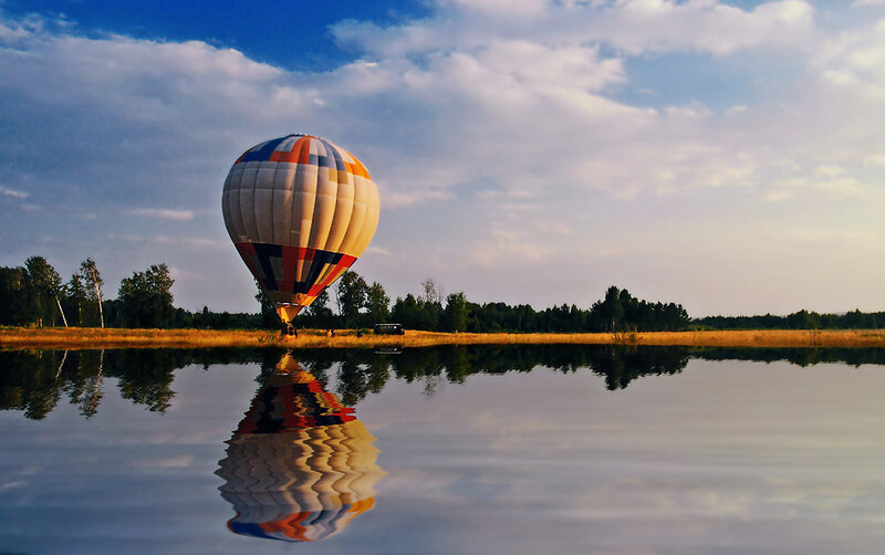 Hot Air Balloon — Blue