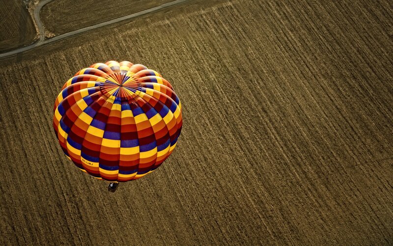 Hot Air Balloon — Brown