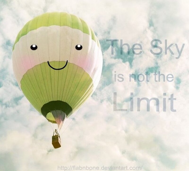 Hot Air Balloon — Green, Serene, Morning