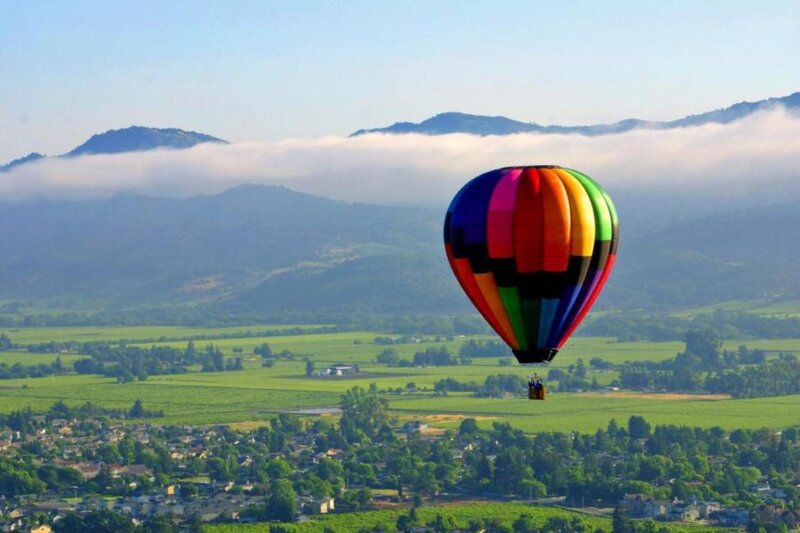 Hot Air Balloon — Green, Serene