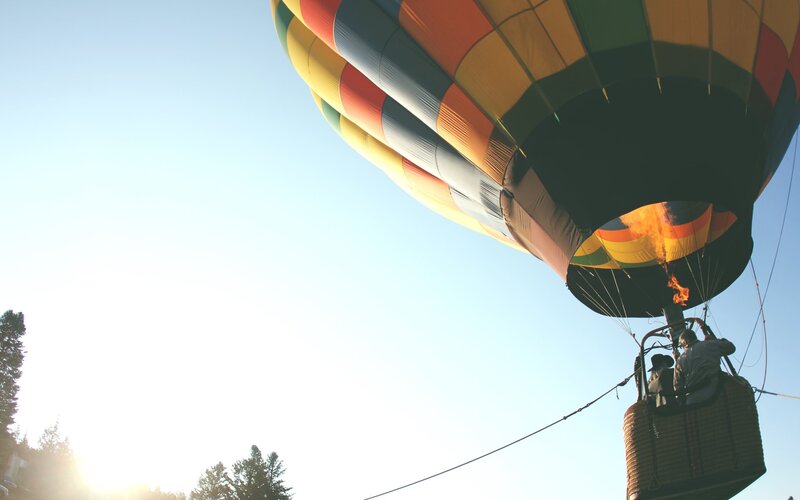 Hot Air Balloon in Flight