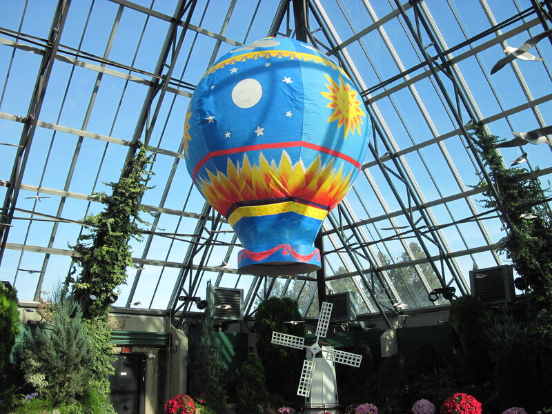 Hot Air Balloon in Greenhouse