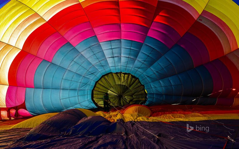 Hot Air Balloon Interior — Red, Dramatic