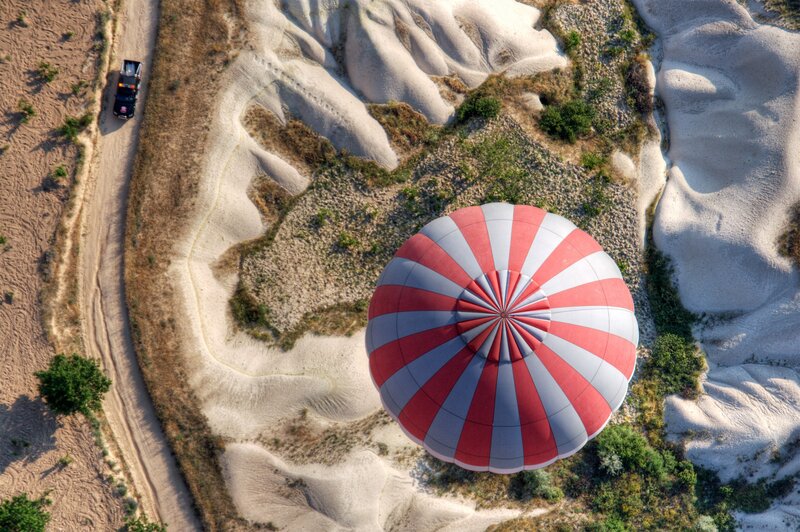 Hot Air Balloon on Ground